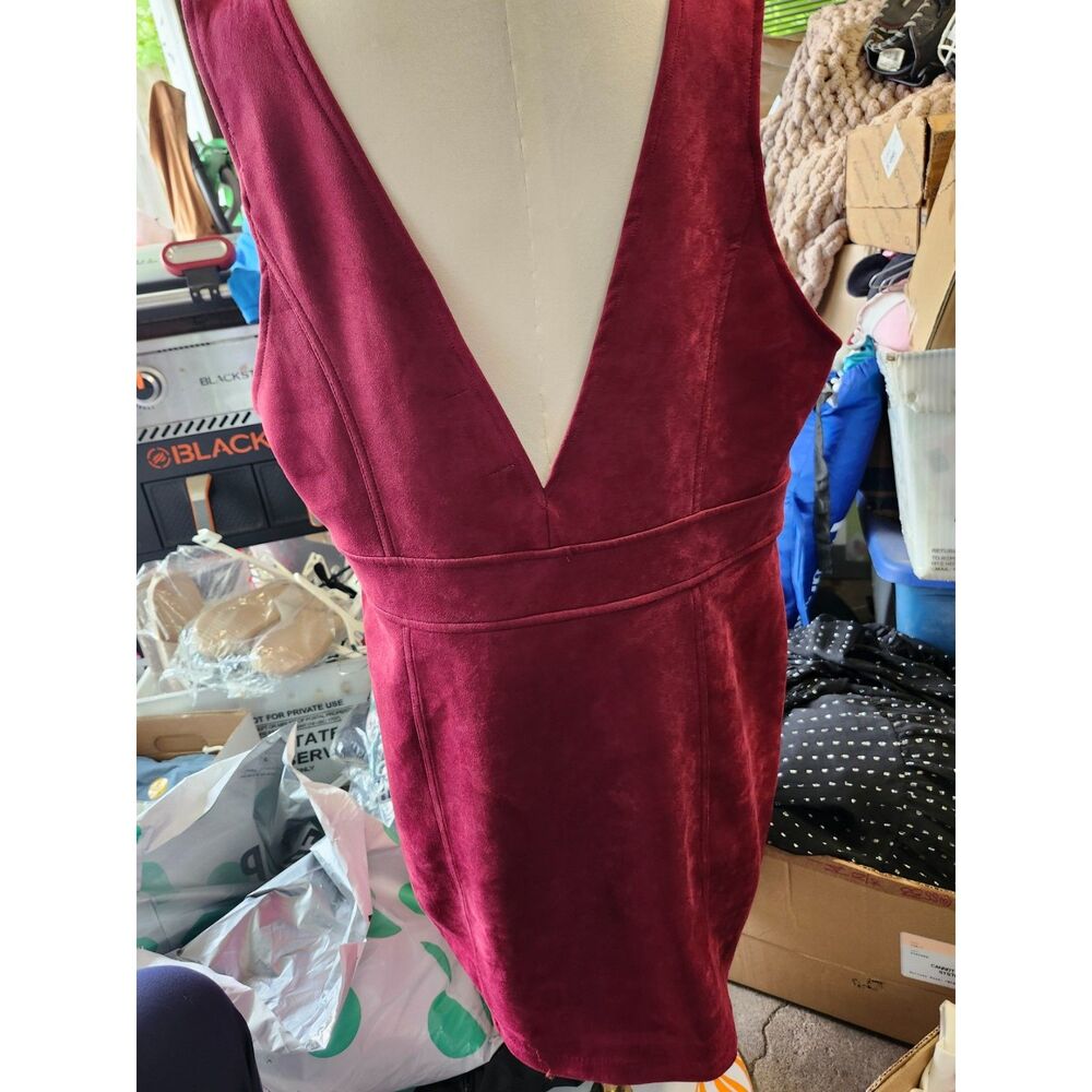 Forever 21 Burgundy Sleeveless Midi Dress – Women’s Size 3XL